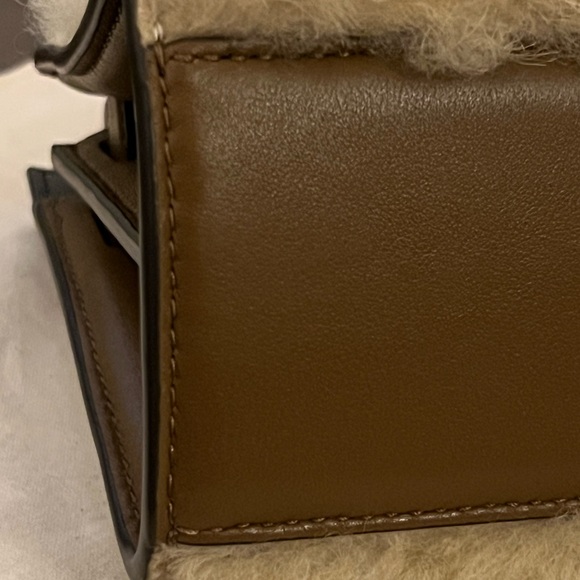 •Tory Burch Lee Radziwill Petite Shearling & leather double bag - Picture 5 of 13